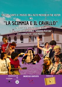 8 LUGLIO: CONCERTO "LA SCIMMIA E IL CAVALLO"