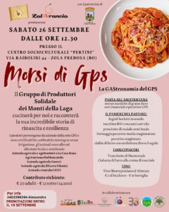 26 Settembre: Pranzo con il Gruppo Produttori Solidale dei Monti della Laga