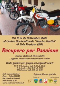 Dal 16 al 20 Settembre: Mostra "Recupero per passione" al Centro Pertini