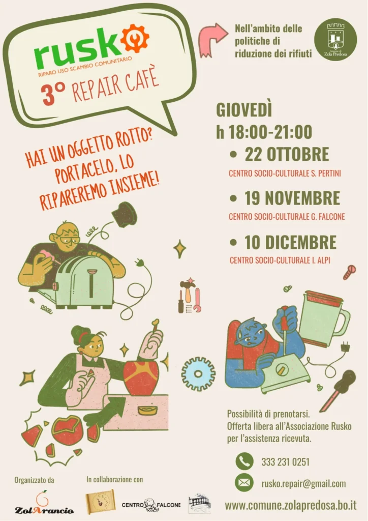 Volantino: 3° Repair Cafè – R.U.S.K.O.